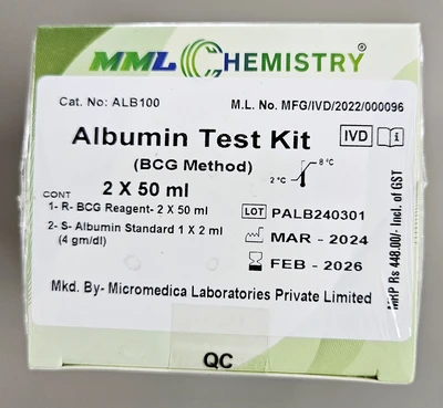 Albumin Reagent - 2X50 ml - MicroMedica (10 Quantity)